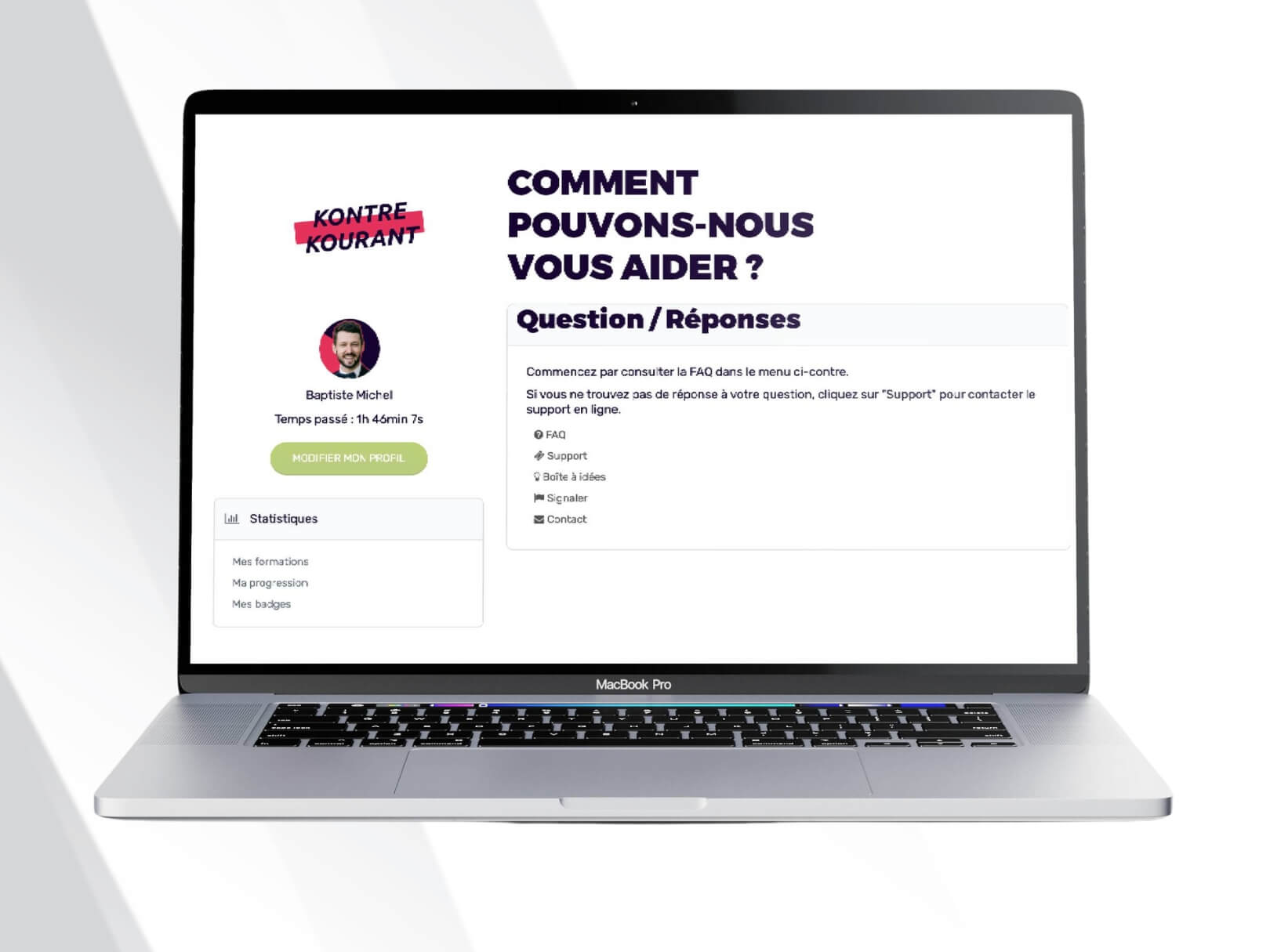 contacter le formateur en direct